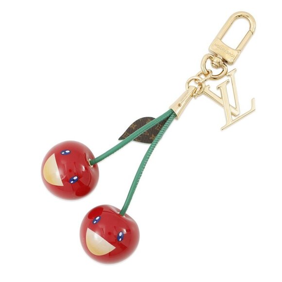 LOUIS VUITTON LV × TM Bag Charm・Cherry Plexiglass/Monogram/Leather Red - Picture 1 of 10